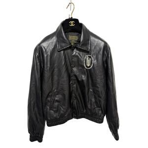 Wicked X Forever 21 Jacket Womens Small Black Faux Leather Bomber Rhinestone